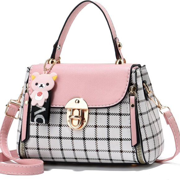 Handbags - Small Women Purse Crossbody Bag Lightweight Shoulder Bag Plaid Pattern